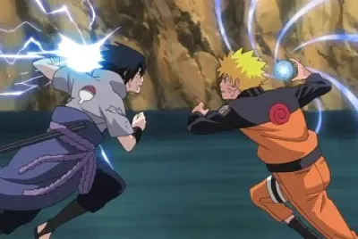 פאזל של naruto vs sasuke