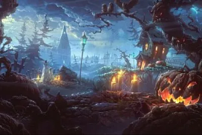 פאזל של Desafio Halloween Alvinho - MONTE O CENÃRIO