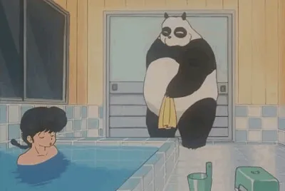german interrumpe el baño de ranma ranma 1/2