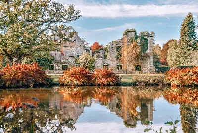 Scotney castle Ã  l 'automne jigsaw puzzle