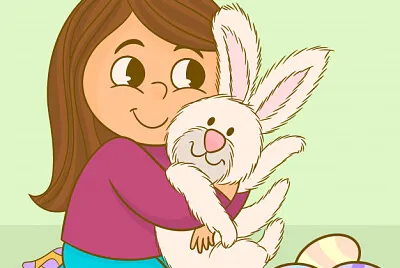 niÃ±a y conejo