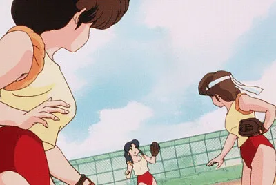 akane esta jugando tenis con sus amigas ranma 1/2