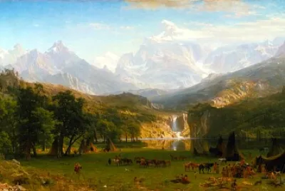 Bierstadt lac de montagne