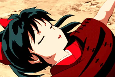 moroha duerme tranquila despues de pelear hanyo no yashahime