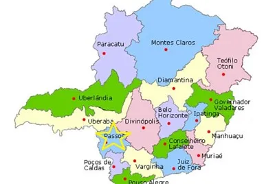 Mapa de Minas Gerais