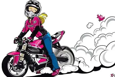 Menina motoqueira jigsaw puzzle
