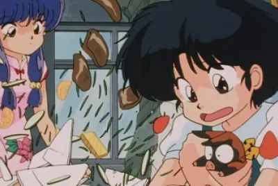akane salva a p-chan de ser comida de ranma
