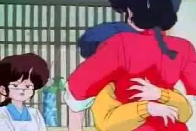 akane abrasa a ranma para deshacerse de ukyo