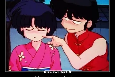ranma le toca el cachete a akane ranma 1/2
