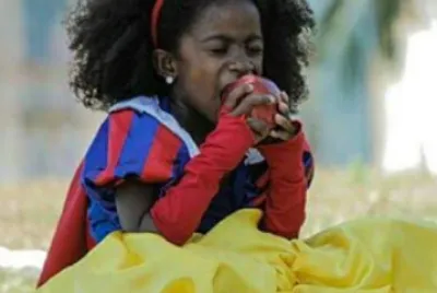 פאזל של Pretinha de neve