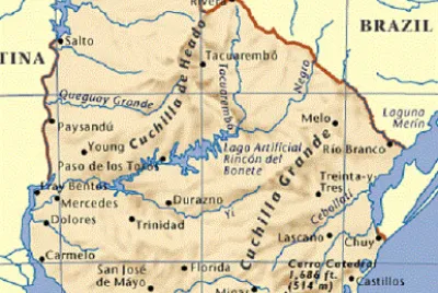 Mapa de Uruguay