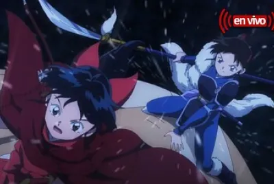moroha y setsuna van por towa hanyo no yashahime