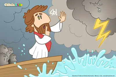 Jesus acalma a tempestade