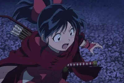 moroha se sorprende del poder de towa hanyo no yashahime
