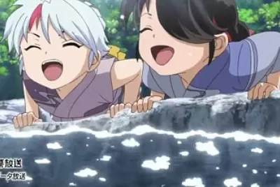 towa y setsuna de pequeñas hanyo no yashahime