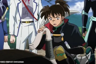 kohaku toca un cuerpo sin huesos hanyo no yashahime