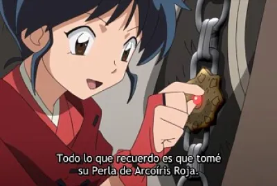 moroha obtiene su perla arco iris roja hanyo no yashahime