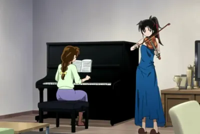 setsuna hace musica con moe hanyo no yashahime