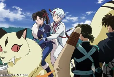 towa coje de la cintura a setsuna hanyo no yashahime
