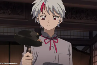 towa toma el asiento de la bicicleta de kagome hanyo no yashahime