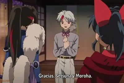 setsuna y moroha salvan a towa hanyo no yashahime