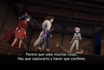 towa les dice a sus amigas que sigan al bÃºhodemonio hanyo no yashahim