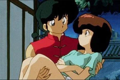 ranma carga a nabiki ranma 1/2