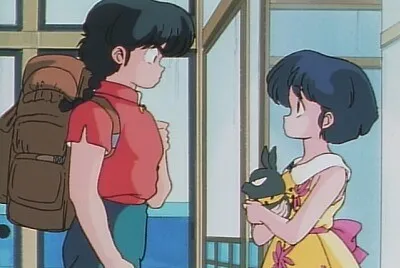 ranma se prepara para viajar por akane ranma 1/2