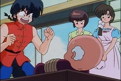 ranma habla con el maestro happosai ranma 1/2