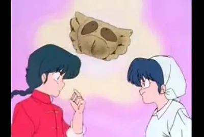 ranma mira las galletas de akane ranma 1/2