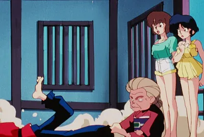 la abuela de utachi hace caer a ranma ranma 1/2