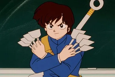 ukyo piensa atacar a ranma en la escuela ranma 1/2