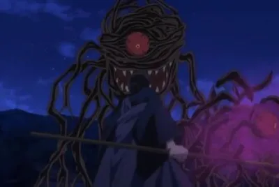 miroku se encuentra con cabeza de raÃ­z hanyo no yashahime