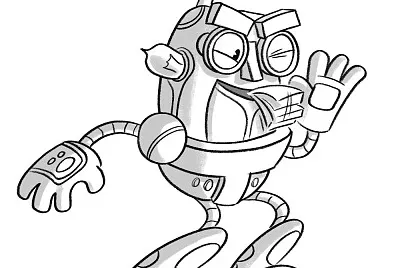 פאזל של Robot+tongue