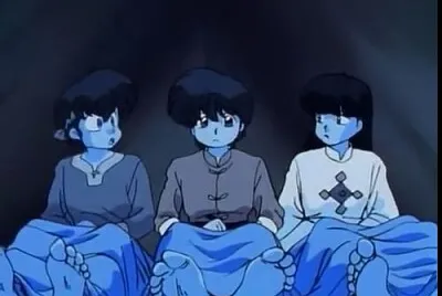 ryoga, ranma y mouse se despiertan ranma 1/2 jigsaw puzzle