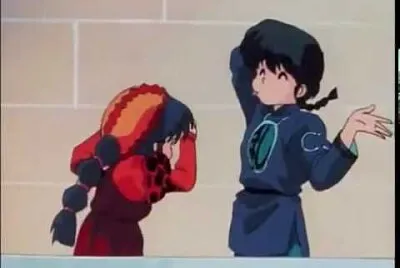 ranma se burla de la cara de akane ranma 1/2 jigsaw puzzle