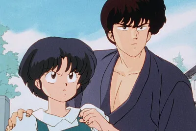 kuno toca del hombro a akane ranma 1/2 jigsaw puzzle