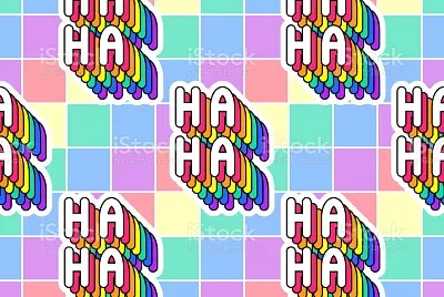 Ha ha rainbow abstract