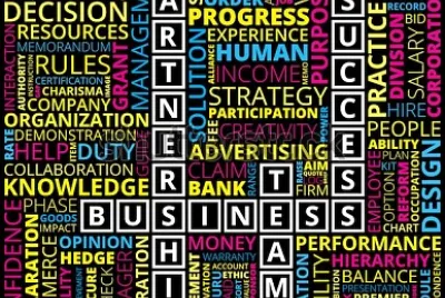 multicolored word cloud