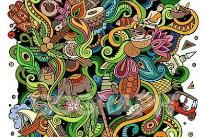 פאזל של cartoon-doodles-hand-drawn