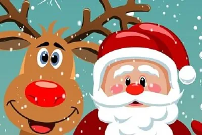 Rudolph È™i MoÈ™ CrÄƒciun jigsaw puzzle