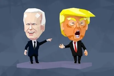 Trump and Biden jigsaw puzzle