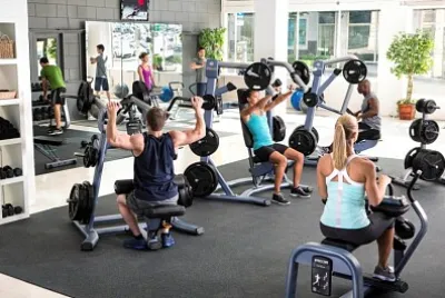 Gimnasio de pesas.
