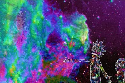 פאזל של rick and morty trippy
