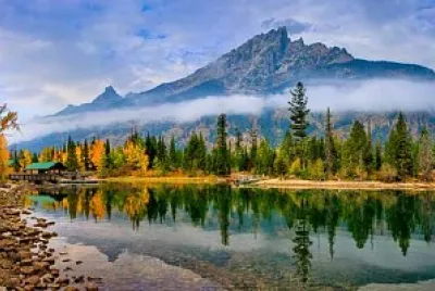 פאזל של Lago Parque Grand Teton. Wyoming. USA