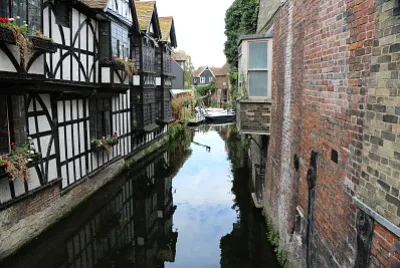 Canal, Canterbury, U.K. jigsaw puzzle