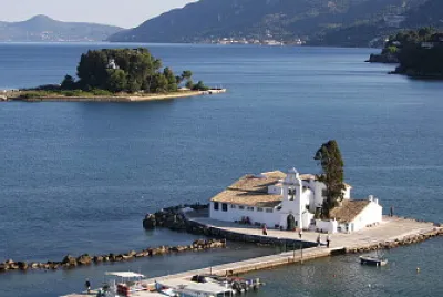 Monastere, embleme de Corfou, Grece