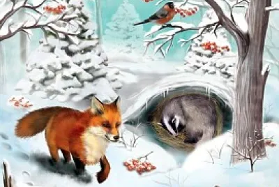 פאזל של Iarna Ã®n pÄƒdure