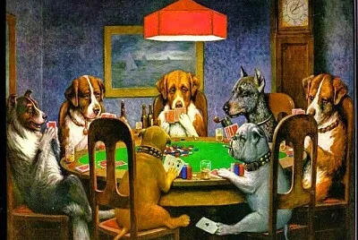 PERROS JUGANDO
