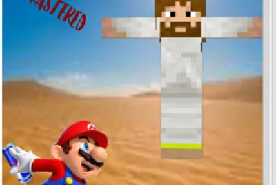 Mario Delivers a Redbull to Minecraft Jesus Delux